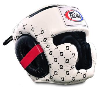 Шолом Fairtex Sparring HG10 білий/чорний L