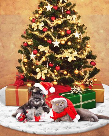 Різдвяна спідниця для ялинки 122 см COOLWUFAN