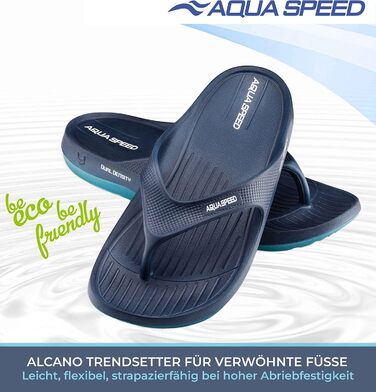 Сандалі для ванни Aqua Speed для жінок та чоловіків Нековзні шльопанці Жіночі шльопанці Чоловічі сандалі для душу Капці для ванни Капці для ванни Сандалі для душу Басейн Басейн Сауна 41 EU Alcano Blue Alcano