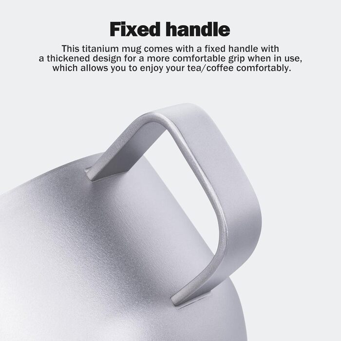 Мл титанова чашка для еспресо, двостінна кружка для лате, капучино, какао, металева чашка для чаю, для кемпінгу на свіжому повітрі, для подорожей, надлегка, міцний посуд для напоїв (титановий колір Ti3086D), срібляста, 200