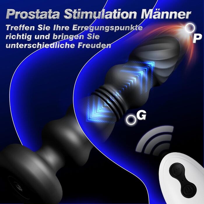 Анальний вібратор для стимуляції простати для чоловіків з 10 функціями тяги Вібраційні вібраційні набори Анальні вібратори Анальна пробка Фалоімітатор Анальна пробка Секс-іграшка для чоловіків і жінок Пари Анальні намистини Анальна секс-іграшка Анальний ф