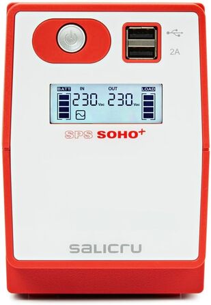 ДБЖ SALICRU SPS 1200 SOHO (лінійний інтерактивний ДБЖ 500 ВА - 2200 ВА з подвійним зарядним пристроєм USB) (850 ВА)