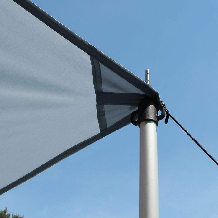 Ваш брезент GEAR Caravan Sun Sail Caravan 4 x 2.4 м Сонцезахисний навіс з палицями УФ 50 захист водонепроникний 5000 мм