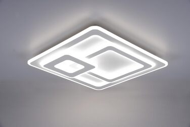 Стеля LED-світильник Trio Leuchten Mita 629219331, матовий білий метал, акрил, 76 Вт, з пультом, димером та зміною кольорів, 551см