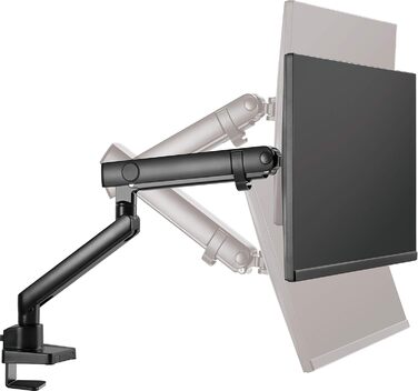 Тримач для монітора ICY BOX до 32 дюймів (до 8 кг, VESA 75x75/100x100), сталевий стенд для монітора з поворотом та нахилом, кріплення на стіл/стільницю, IB-MS313-T, Чорний. До 32 дюймів / 8 кг, одинарний.