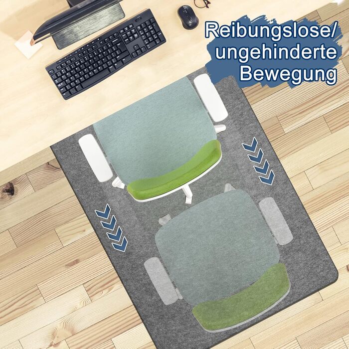 Підкладка для настільного стільця 100X120 см Захисний килимок для підлоги Офісне крісло Абсорбуюча підкладка Стійка до подряпин для паркету та твердої підлоги Підкладка для офісних крісел Підкладка для стільців Високощільна анти-шлакова Gary