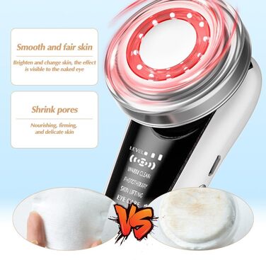 Електричний масажер для обличчя Gohytal, масажер для обличчя для усунення зморшок, проти зморшок і старіння, вібромасажер з технологією для підтяжки обличчя, глибокого очищення, усунення зморшок