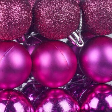 Різдвяні кульки набір із 100 шт рожеві Relaxdays