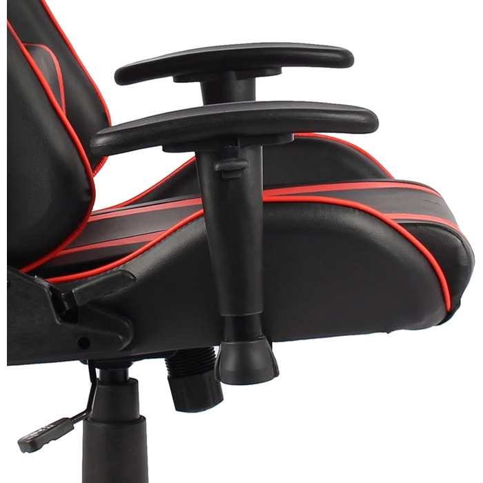 Обертове ігрове крісло, офісне крісло, ігрове крісло, письмове крісло, обертове крісло, червоний ПВХ