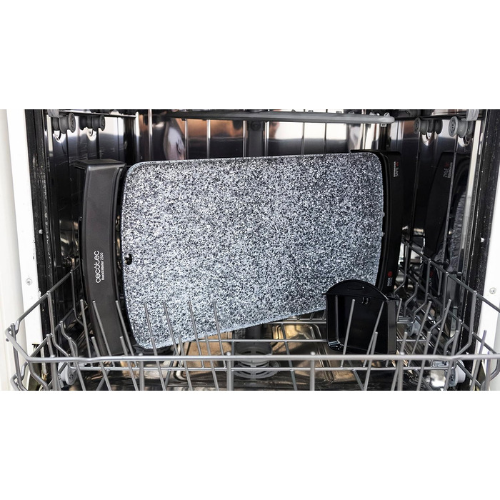 Електрична сковорода Rock&Water 2000.Кам'яне облицювання RockStone, регульований термостат, можна мити в посудомийній машині, 40 x 20 (2150 Вт, сірий і чорний) Rock and Water Сірий і чорний