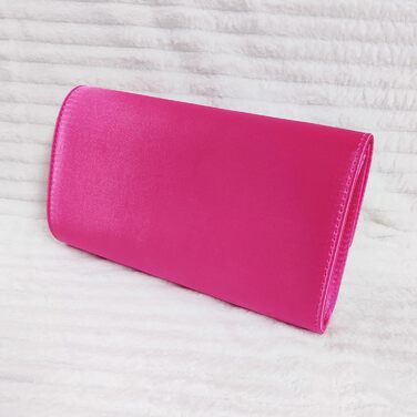 Сумочка з атласним бантом, весільний аксесуар, для випускного, весілля, вечора, вечірки, фуксія