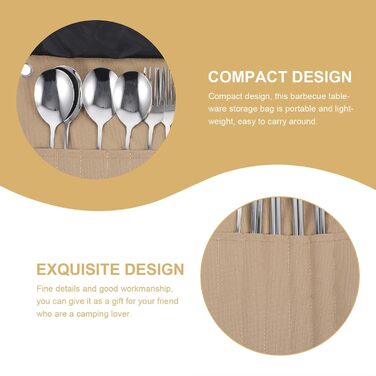 Набір столових приборів для кемпінгу CALLARON із сумкою, що згортається, легкий нейлоновий посуд для пікніка для походів, барбекю та використання на свіжому повітрі