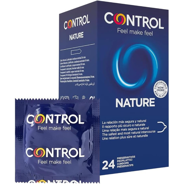 Еластичні презервативи з натурального латексу CONTROL NATURE - 24 шт. и. NATURE 24