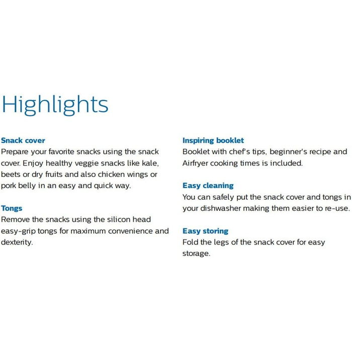 Набір легких закусок Philips Airfryer XXL - сумісний з моделями XXL HD965 шт. HD976 шт. HD986x, з покриттям з нержавіючої сталі та силікону (HD9954/01) Одинарний