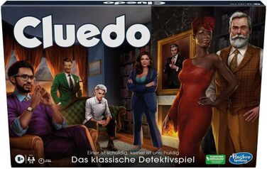 Настільна гра Hasbro Gaming Cluedo для дітей віком 8, перероблене Cluedo для 2-6 гравців, детективна гра, сімейна гра для дітей та дорослих Classic Single