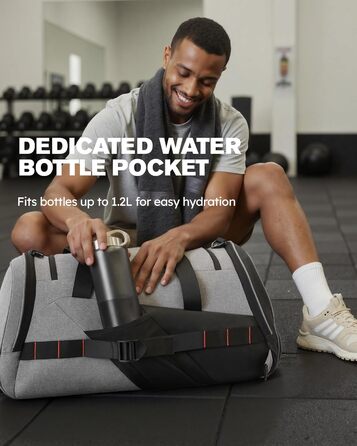 Великий спортивний рюкзак Tolaccea 47L з відділенням для взуття, відділенням для вологи, щотижневою дорожньою сумкою, спортивною сумкою, сумкою для фітнесу та тренувань для чоловіків та жінок, для тренажерного залу, подорожей, плавання, сауни, футболу (сі