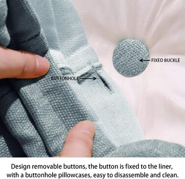 Велика клиноподібна подушка для читання з високою спинкою та поперековою опорою Відчуйте максимальне розслаблення та задоволення від читання з лляним чохлом, який можна прати, 180 см, сірий колір