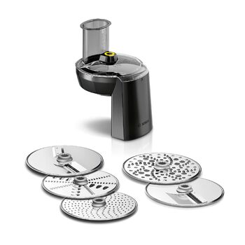 Набір для нарізки овочів Bosch VeggieLove MUZS68VL 5 дисків для тертки та нарізки, аксесуар для кухонних комбайнів Bosch Serie 6, Serie 8, OptiMUM