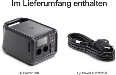 Портативна зарядна станція на 512 Втгод, генератор для кемпінгу та домашнього використання, швидка зарядка за 70 хвилин, чотири способи зарядки, сонячна панель опціонально, 500