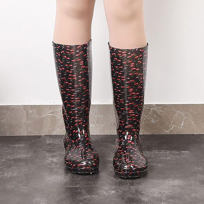 Чоловічі гумові чоботи Wellington до середини литки, зручні чоботи Челсі, водонепроникні, протиковзкі, гумові чоботи, садові черевики з ПВХ для походів, роботи у дворі, активного відпочинку на свіжому повітрі, розмір 37,5 EU F