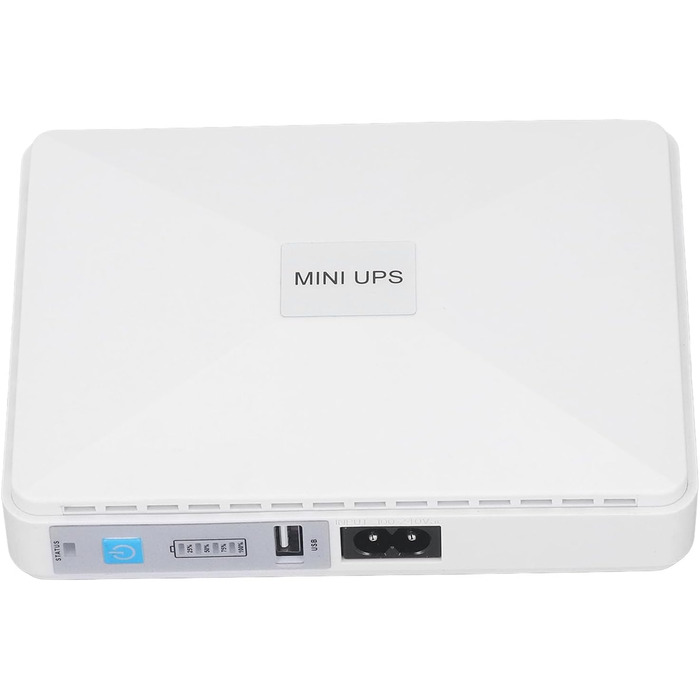 Джерело безперебійного живлення (UPS) 5В/9В/12В, 2А, USB, компактний, для роутерів, модемів, камер, смартфонів, 8800 мАг (Європейська вилка)