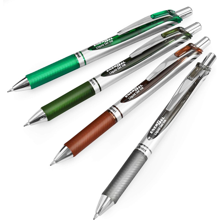 Гелева ручка Pentel EnerGel XM BL77, висувна, 0,7 мм, 54 перероблена, ука в кольорі, 20 шт.