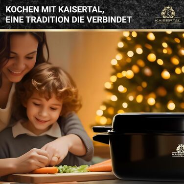 Емальована чавунна жаровня - чавунна каструля 6 л овальна, жароміцна - 7 кг жаровня з кришкою індукційна - каструля з кришкою, 28