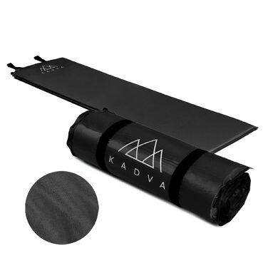 Самонадувний килимок Aero зручний, легкий та міцний килимок для сну. Ідеально підходить для кемпінгу та походів. Зовнішній шар 100 поліестер. Внутрішній шар 100 поліуретан. 182 x 52 см. Чорний.