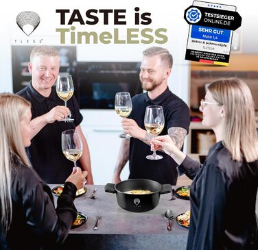 В1 лита алюмінієва сковорода з кришкою підходить для використання в духовці для запікання та тушкування або як сковорода для індук