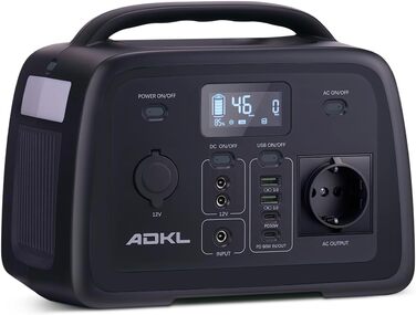 Портативний зовнішній акумулятор постійного струму, акумулятор 320 Втгод для кількох пристроїв, акумулятор LiFePO4, сонячний генератор потужністю 300 Вт з виходом змінного струму/розрядки 300 Вт та USB-C 60 Вт, для кемпінгу, активного відпочинку, подороже