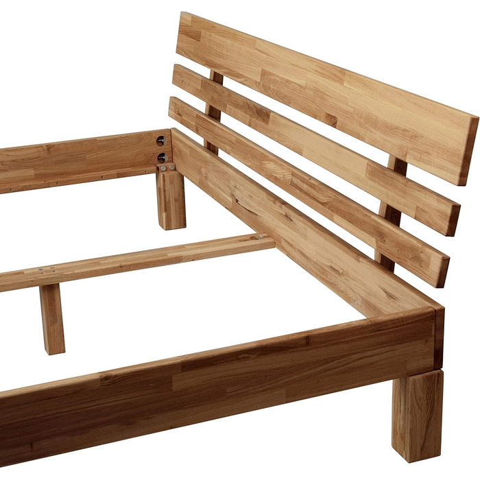 Ліжко з масиву дерева Krok Wood Julia з дуба (180 x 200 см) 180 x 200 см Дуб