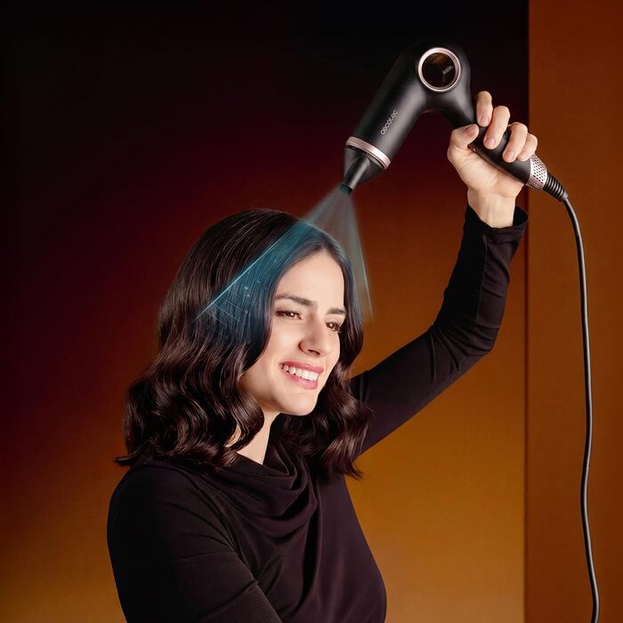 Фен-стайлер Cecotec DryGlam Waves 6in1 Sensor, 1400 Вт, чорний
