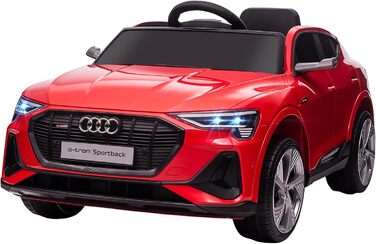 Дитячий електромобіль HOMCOM 12V електромобіль Audi E-tron з пультом дистанційного керування, ремінь безпеки, музика (MP3/USB/TF),