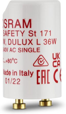 Стартер для люмінесцентних ламп, стартер для люмінесцентних ламп, 30-65 Вт, білий, 0503282555