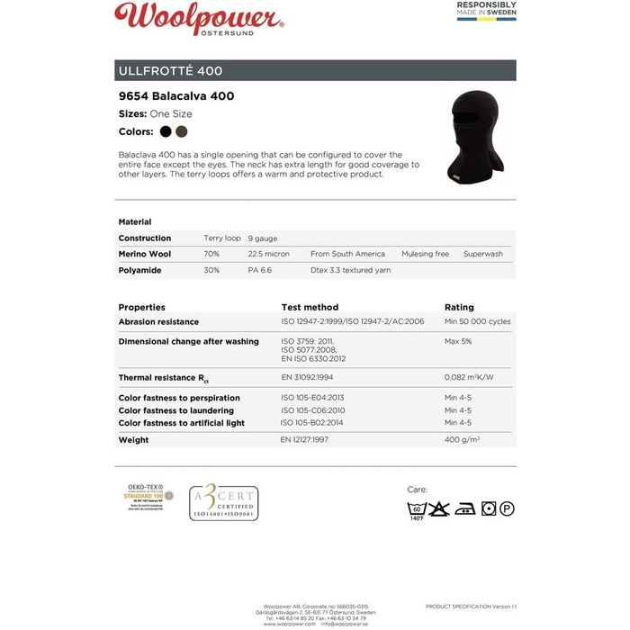 Балаклава Woolpower 400