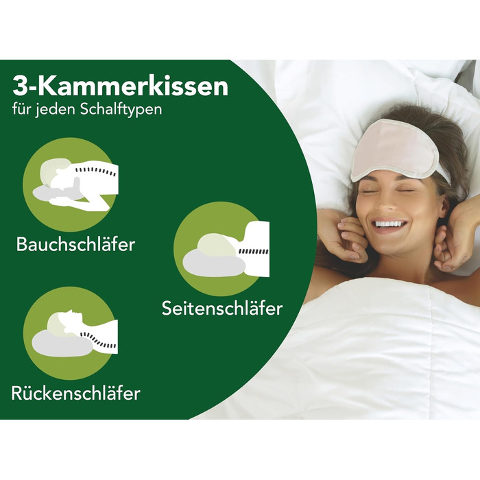 Пухова подушка DREAMSTAR 40 x 80 см 3-камерна пухова подушка Пухова та пір&39яна подушка 40 x 80 см Сертифікована подушка Oeko-Tex Найвища готельна якість Підходить для алергіків Бавовна 40 x 80 см