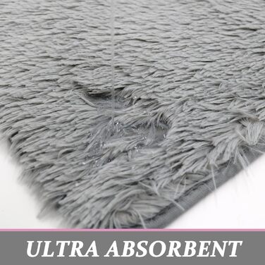 Комплект килимків для ванної, 4 предмети, килимок для ванної, що прається, нековзний килимок для ванної, килимок для туалету, м&39який, абсорбуючі килимки для ванної та туалету, килимок для душу, світло-сірий, 4 шт. и в упаковці
