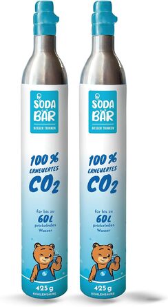 Балон CO2 для Grohe Blue Аарке REHAU SodaPop Бріта НЕО БЛАНКО Пристрої Unito 2 x 425 г (60 л) Преміальна газована начинка від Linde