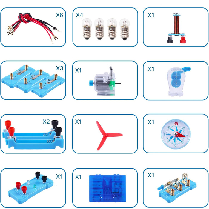 Набір для експериментів DigHealth Electronic Circuit Set, електричні схеми