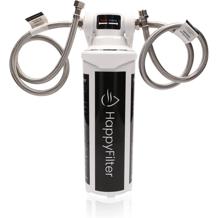 Вапняний фільтр для води HappyFilter не потрібен окремий кран стійкий дизайн більше ніяких кальцинованих кухонних приладів фільтр з активованого вугілля Система швидкої зміни дуже проста установка.