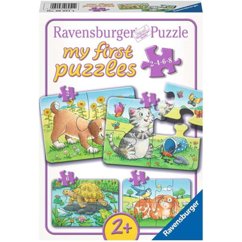 Дитячий пазл Ravensburger - 06951 Cute Pets - My First Puzzle with 2,4,6,8 elements - Пазл для дітей від 2 років
