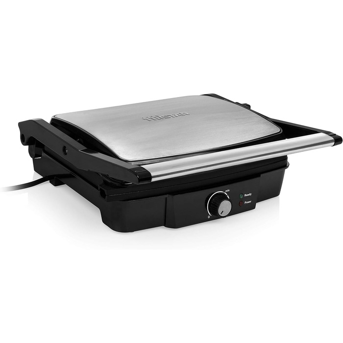 Контактний гриль Tristar з відкриванням на 180 і поверхнею для смаження 29 x 23,5 см/каністру можна також використовувати як насті