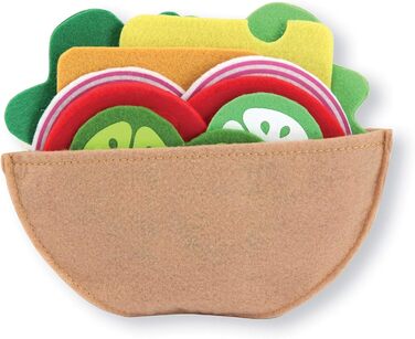 Набір бутербродів з фетру Melissa & Doug Фантазійна гра Гра з їжею Сенсорна іграшка 3 Подарунок для хлопчиків або дівчаток Сенсорна іграшка Доторкнись і відчуй