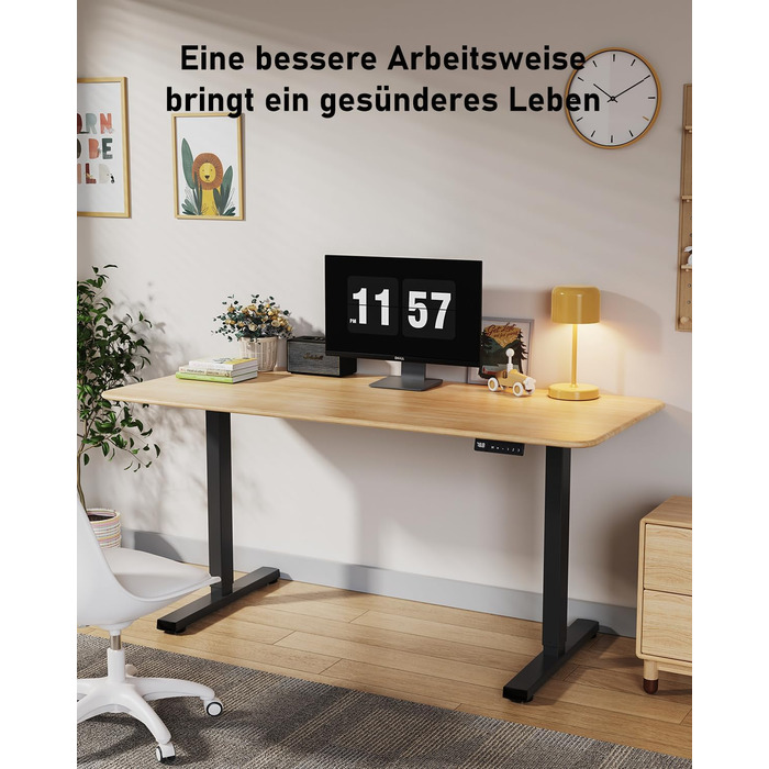 Каркас столу з регулюванням висоти та 2 потужними двигунами, електрично регульований по висоті каркас столу з 3 налаштуваннями пам&39яті та функцією захисту від зіткнень, чорний