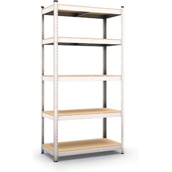 Стелаж Panorama24, стелаж для зберігання, стелаж для підвалу, стелаж без болтів, стелаж для майстерні, надміцний стелаж, 180 x 90 x 30 см (Ш/В/Г), 875 кг