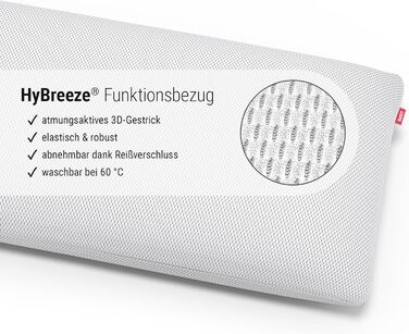 Ліжко для охоронців1 Подушка з віскози 40x80 см (ергономічна подушка, гнучко регулюється по висоті, пластівці віскози з ефектом пам&39яті, чохол можна прати при 60 C, Oeko-Tex 100) 80 x 40 см