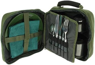 Предметний набір для приготування їжі, чашок та столових приборів Deluxe G8DS для кемпінгу, для 2 осіб, набір столових приборів для кемпінгу, посуду, для виживання на природі, 13-