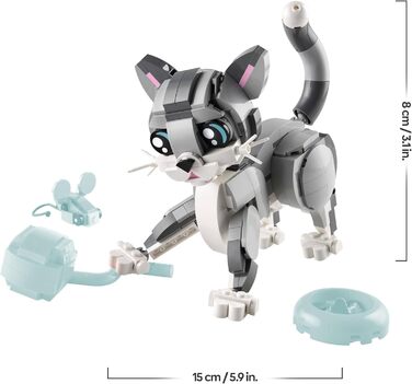 Конструктор LEGO Creator 31163, 3-в-1 "Сірий Кіт", 407 деталей