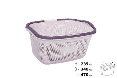 Кошик для білизни з кришкою VIOLET HOUSE POWDER Віолетта (6481527)