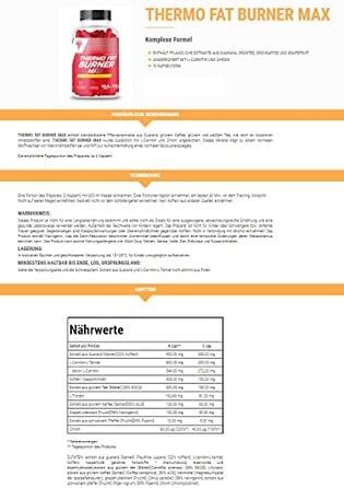 Терможировий спалювач Thermo Fat Burner Max, 120 капсул